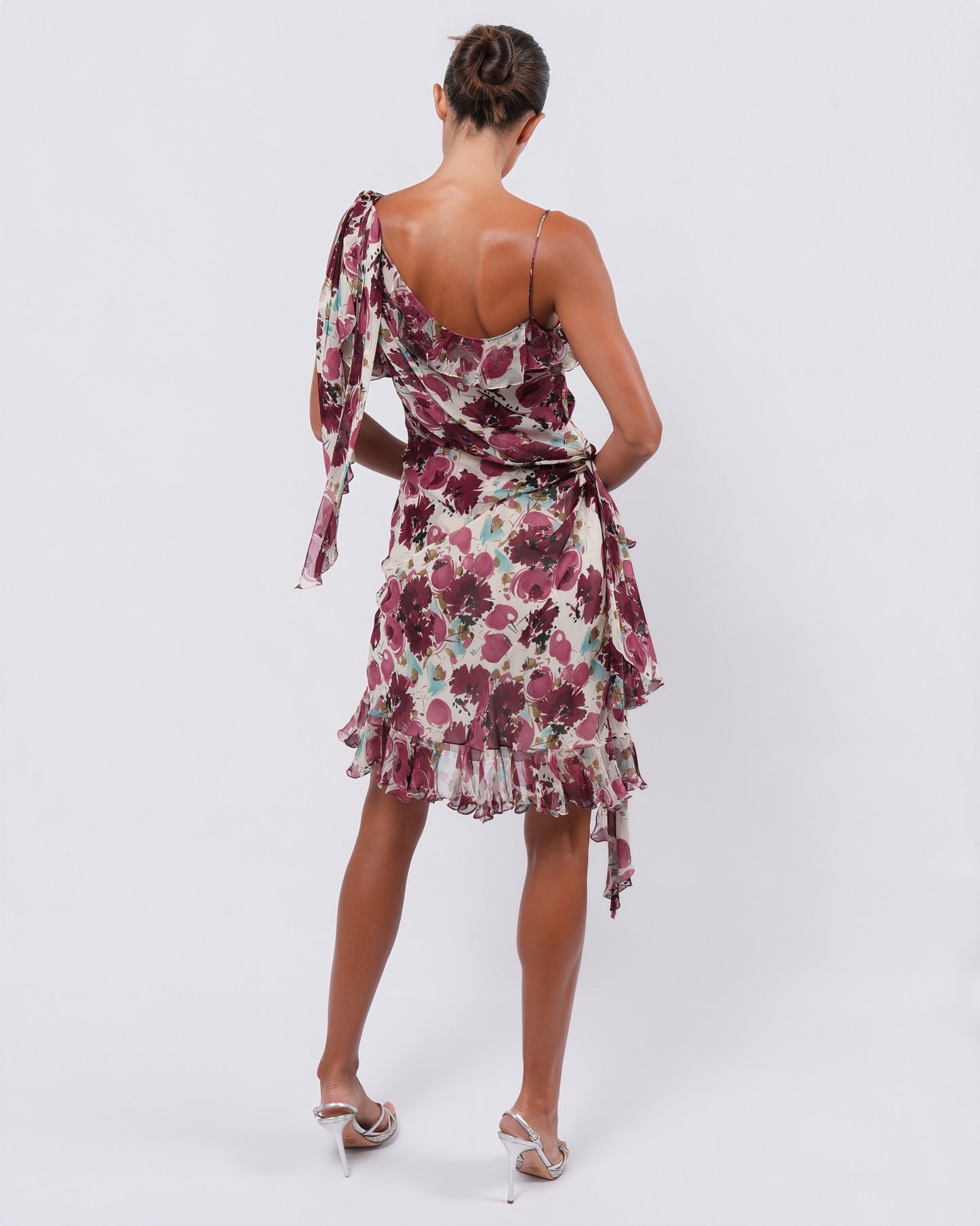 FW 2003 Floral Silk Dress