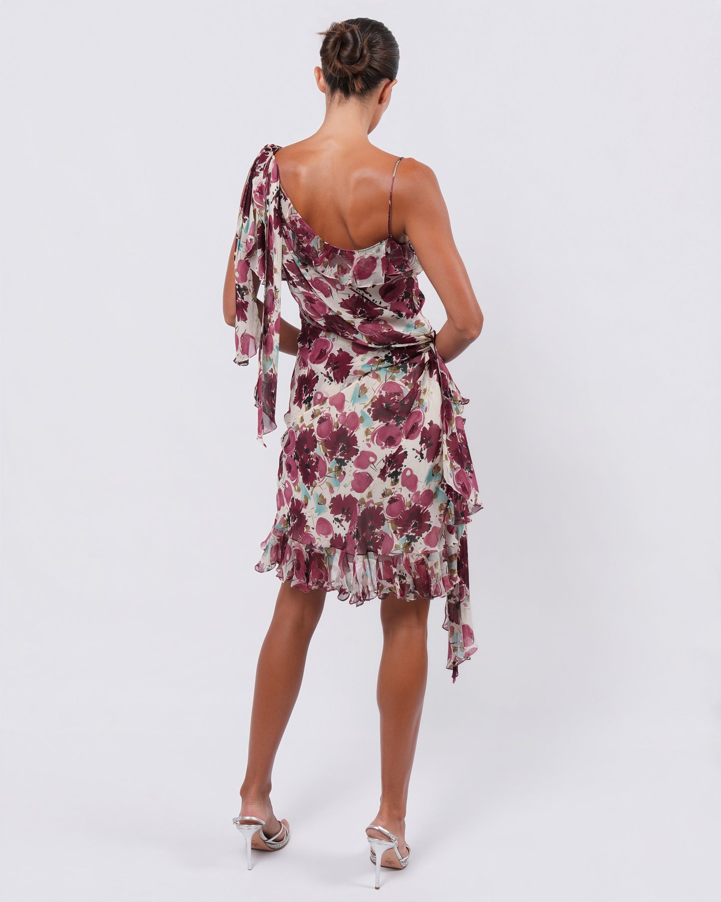 FW 2003 Floral Silk Dress