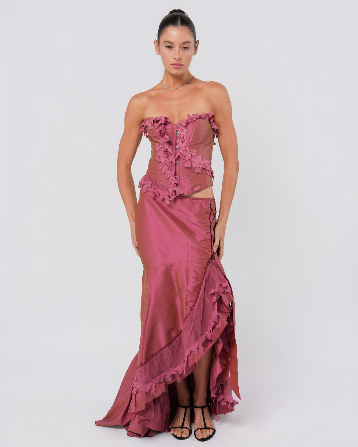 1990s Floral Embellished Set