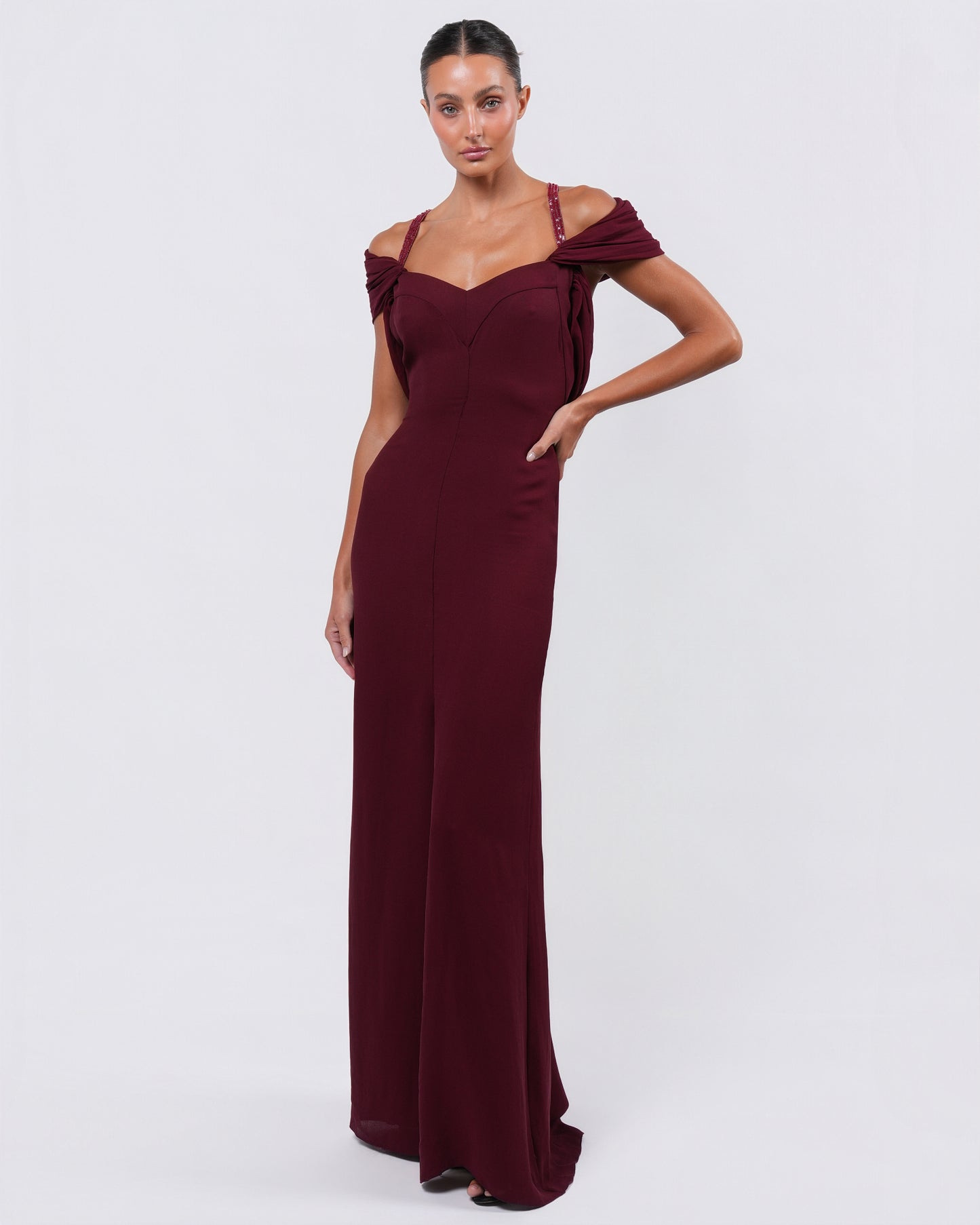 FW 2005 Bead Embellished Silk Gown