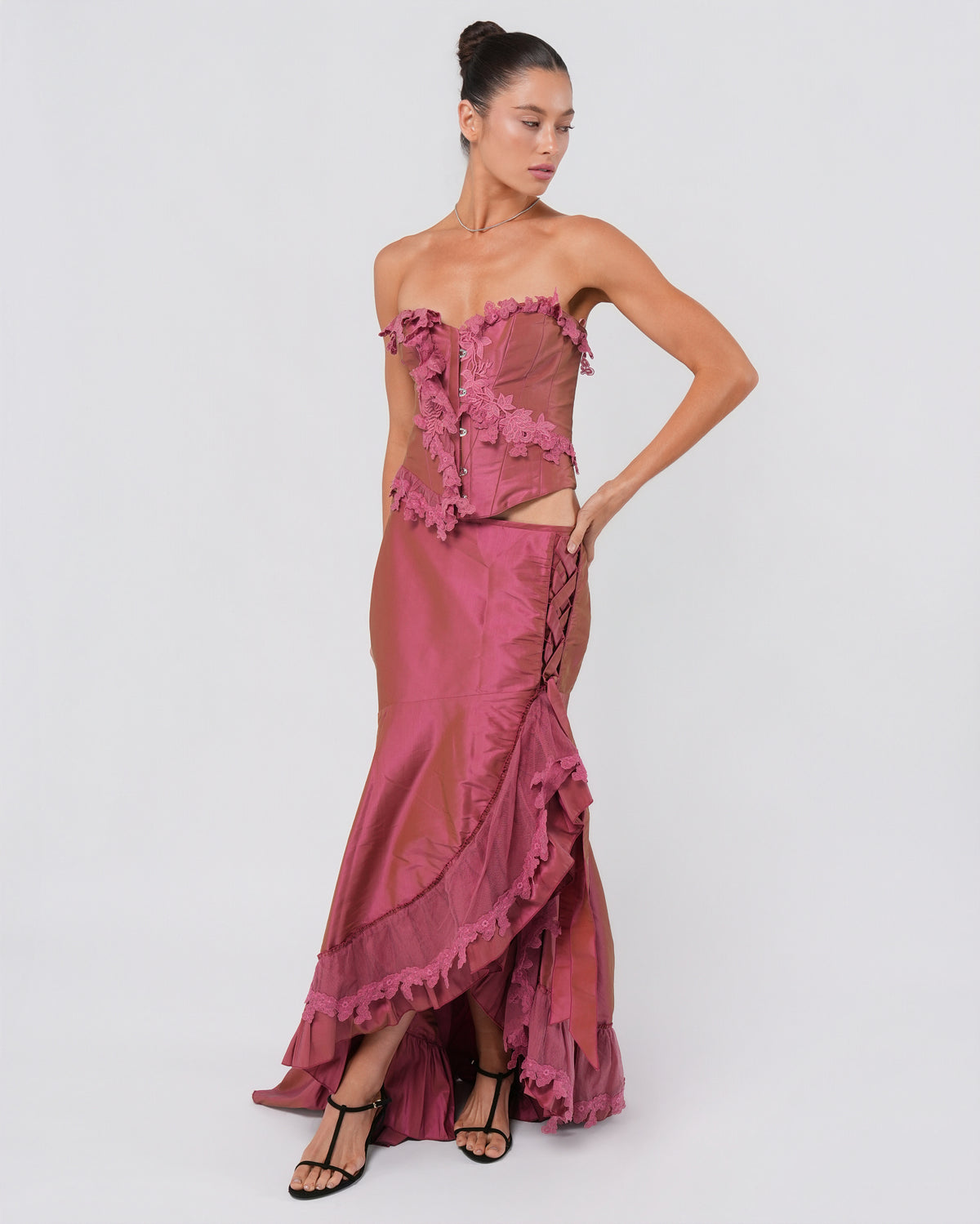 1990s Floral Embellished Set