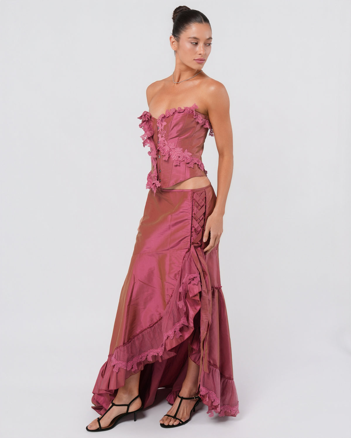 1990s Floral Embellished Set