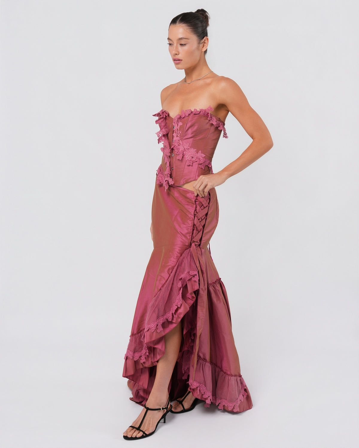 1990s Floral Embellished Set