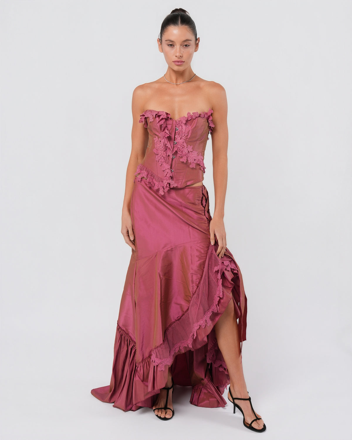1990s Floral Embellished Set