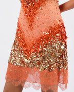 2005 Sequin and Lace Mini Dress
