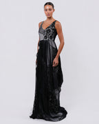 SS 1994 Draped Lace Gown