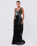 SS 1994 Draped Lace Gown