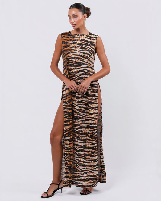 SS 1996 Runway Tiger Dress