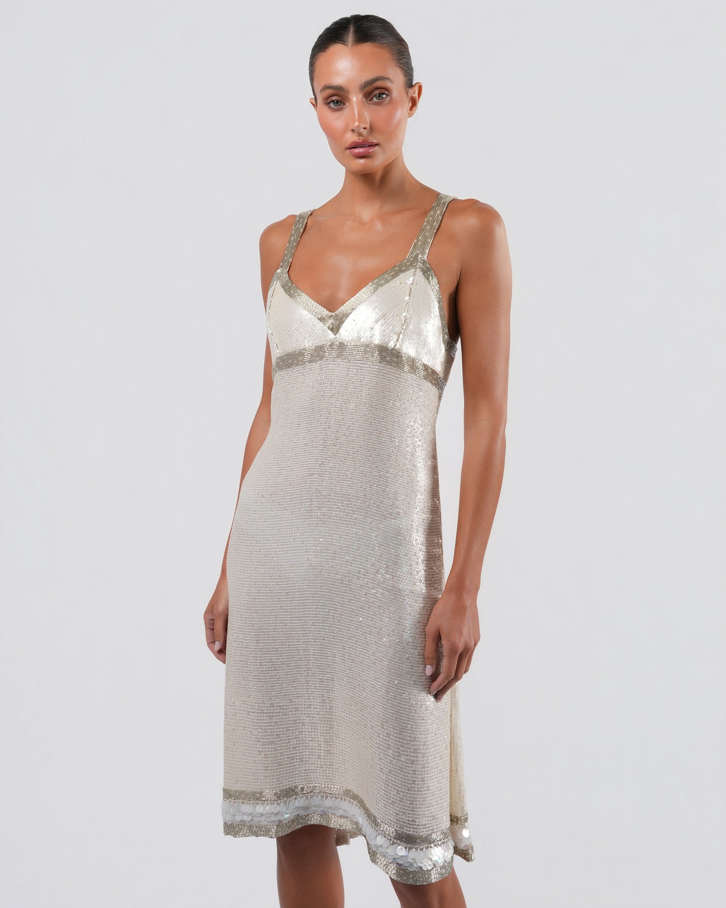 SS 2004 Runway Beaded And Sequined Dress