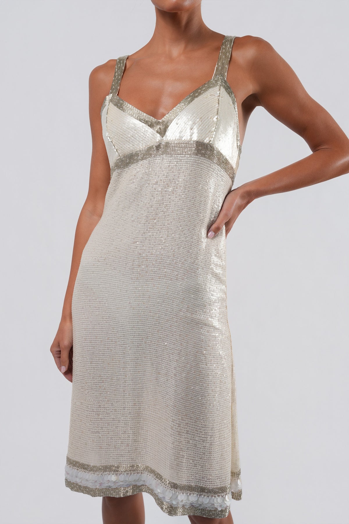 SS 2004 Runway Beaded And Sequined Dress