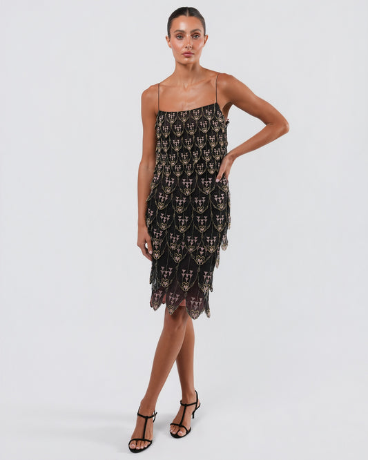 FW 1998 Scalloped Dress