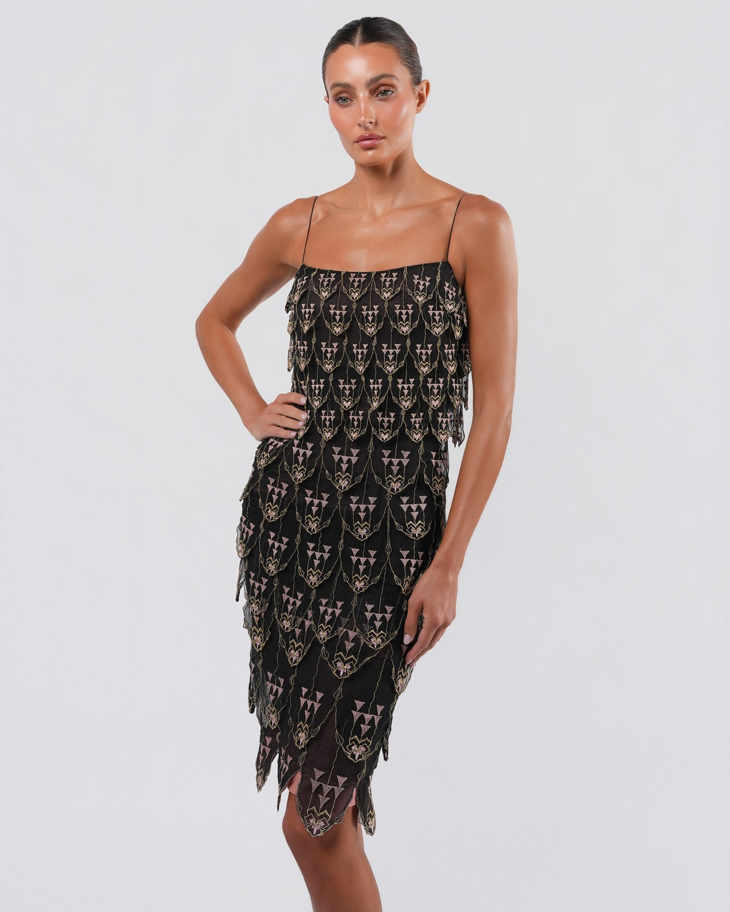 FW 1998 Scalloped Dress