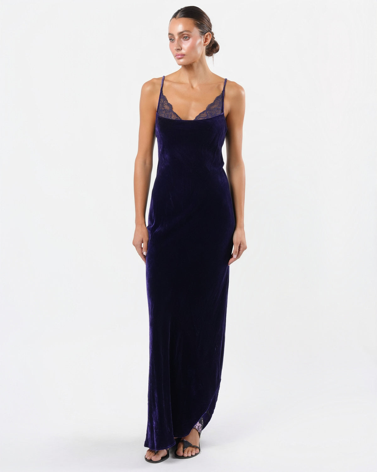 c. 1998 Velvet and Lace Gown