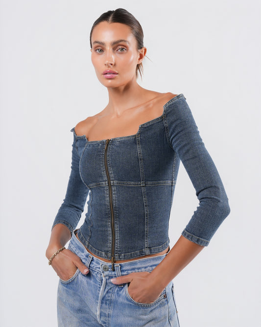 Denim Top