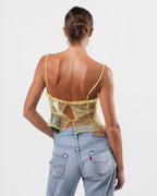FW 2000 Yellow Lace Top