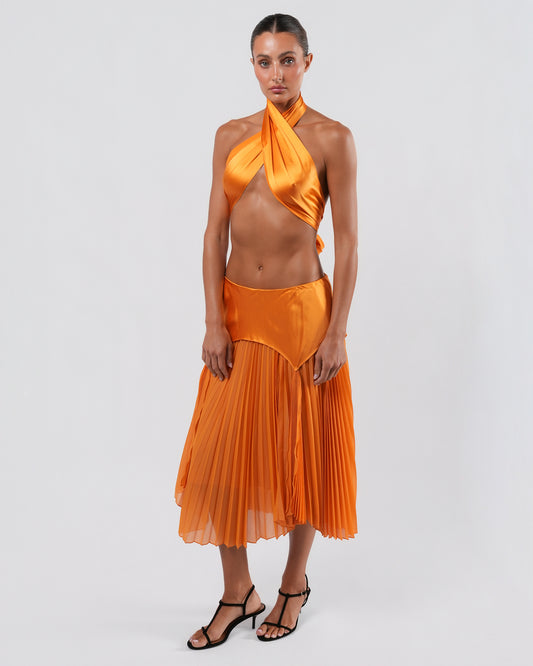 SS 2004 Tangerine Silk Set
