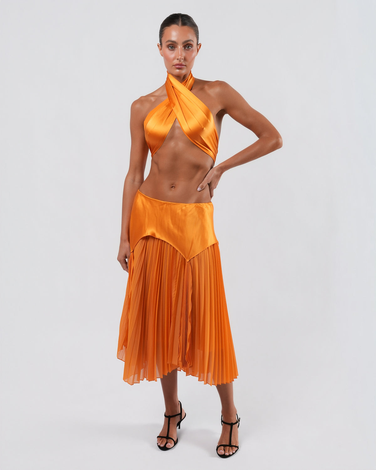 SS 2004 Tangerine Silk Set