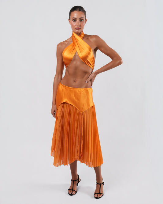 SS 2004 Tangerine Silk Set