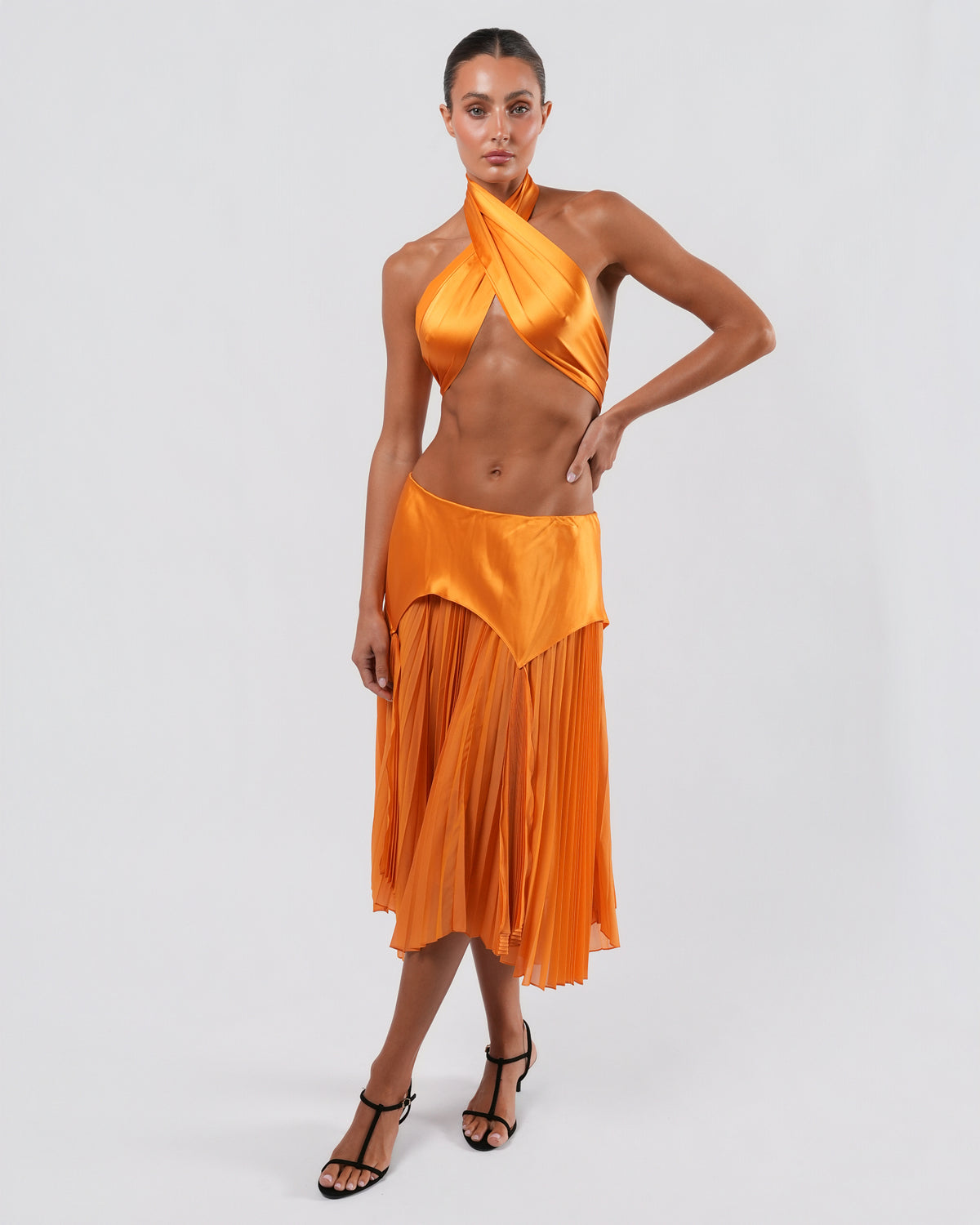 SS 2004 Tangerine Silk Set
