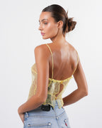 FW 2000 Yellow Lace Top