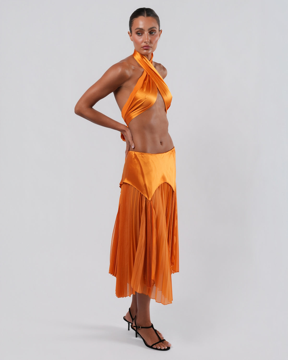 SS 2004 Tangerine Silk Set
