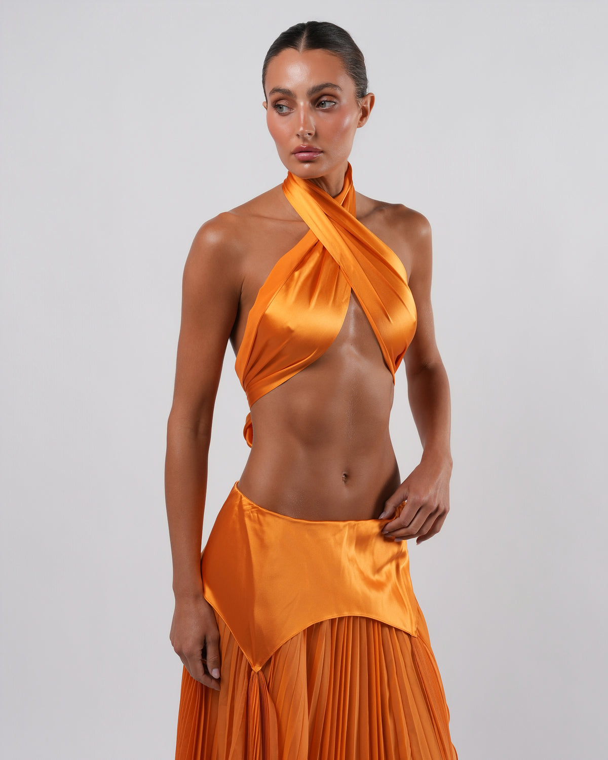SS 2004 Tangerine Silk Set