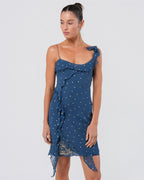 FW 2002 Polka Dot Mini Dress With Lace Detail