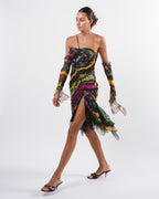 FW 2003 Silk and Lace Butterfly Dress