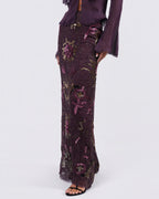 FW 2002 Beaded Skirt and Silk Shirt Set