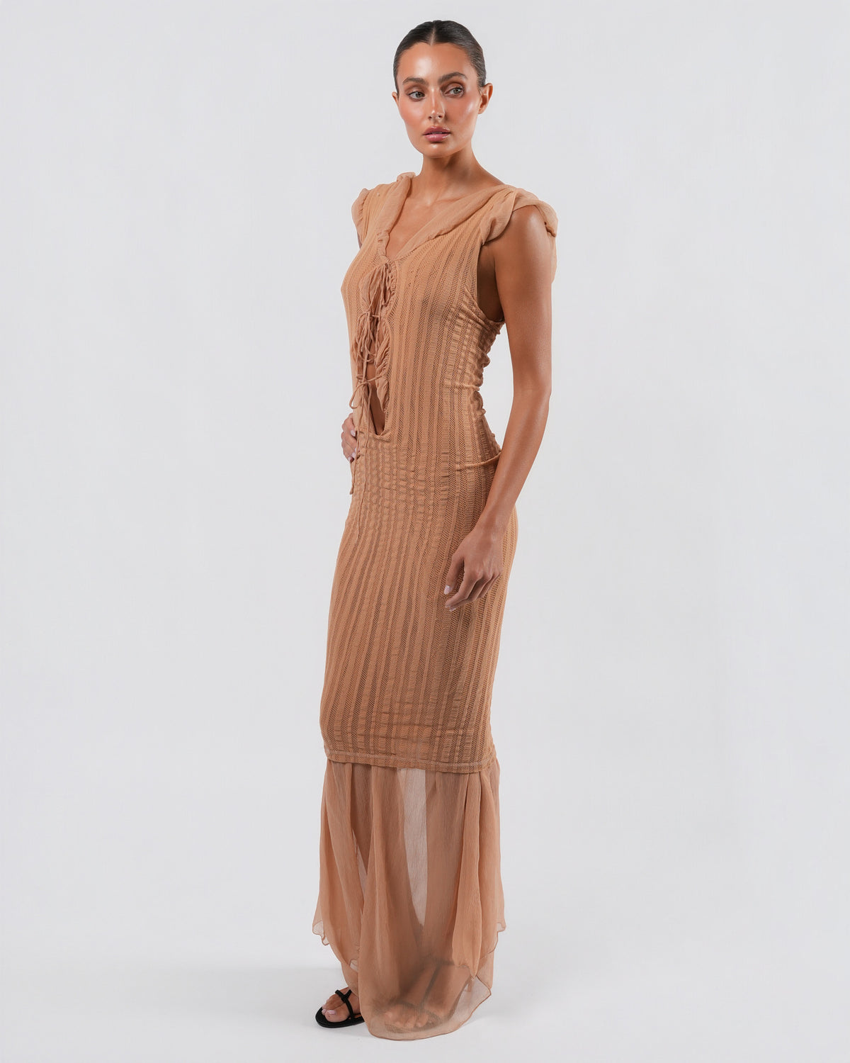 SS 2001 Silk And Knit Gown
