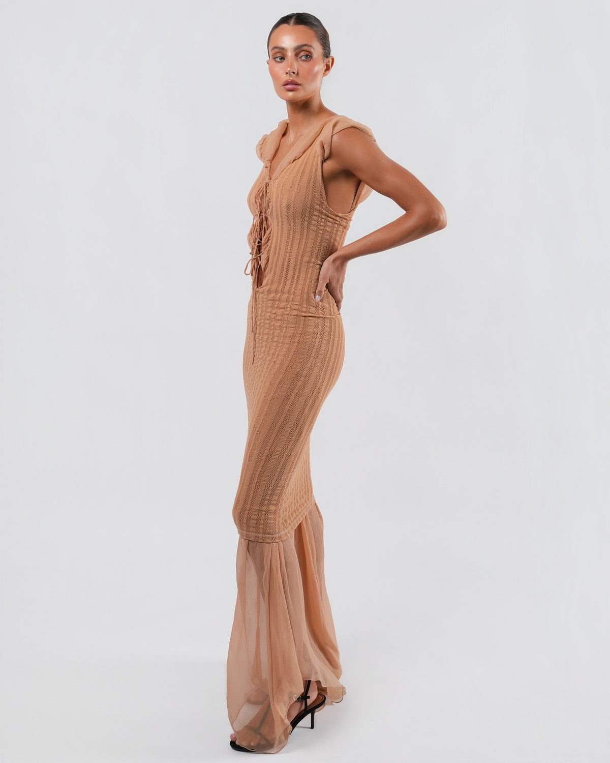 SS 2001 Silk And Knit Gown