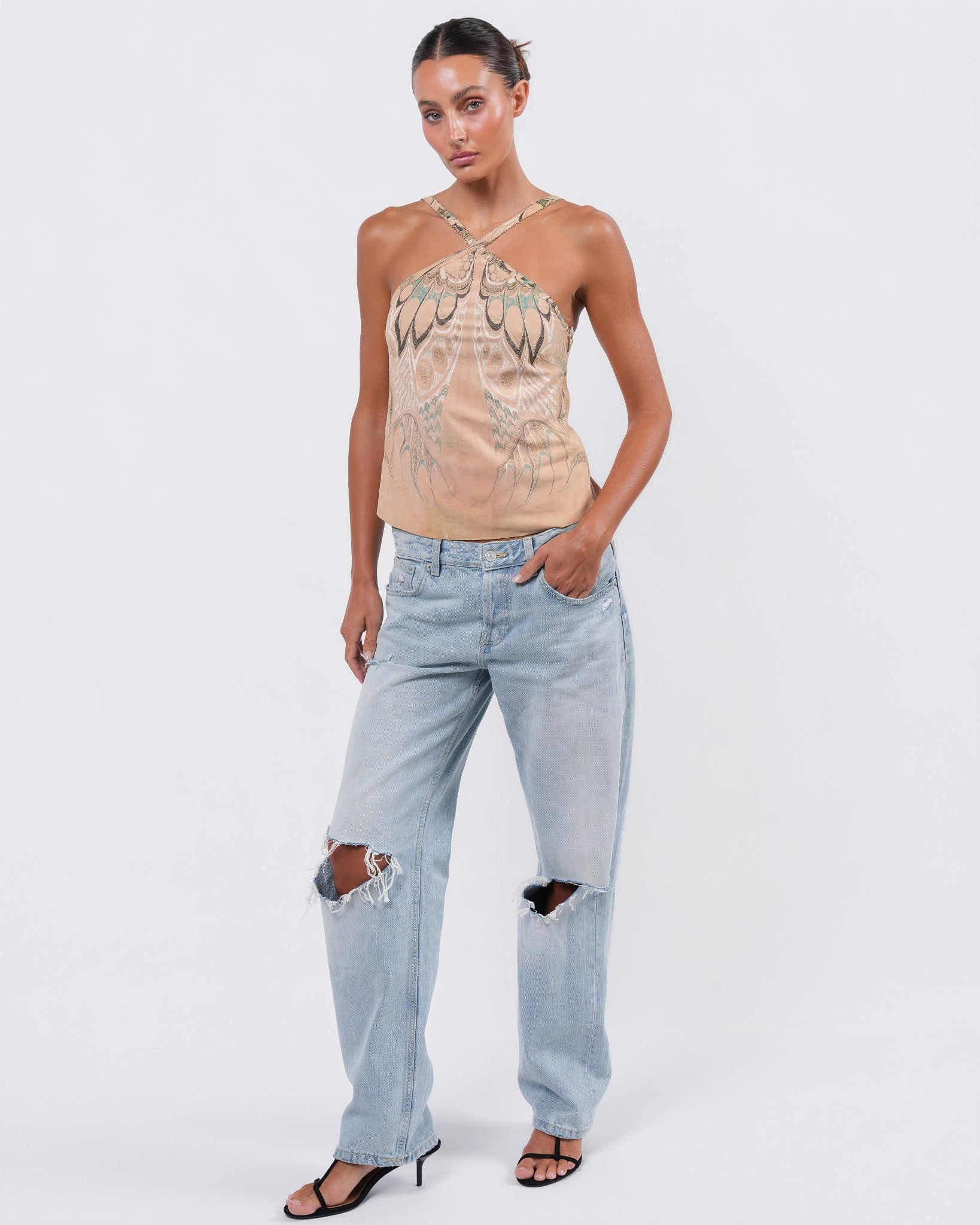 SS 2004 Suede Butterfly Top – Justin Reed