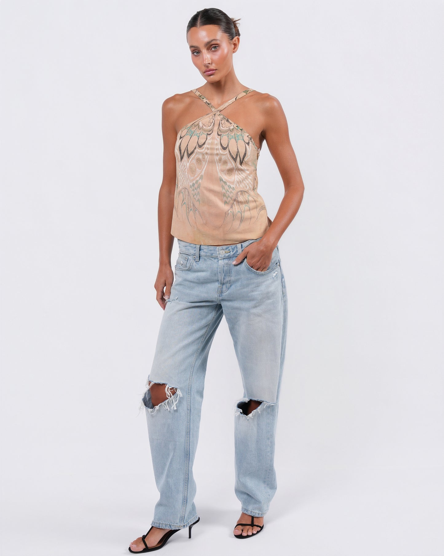 SS 2004 Suede Butterfly Top
