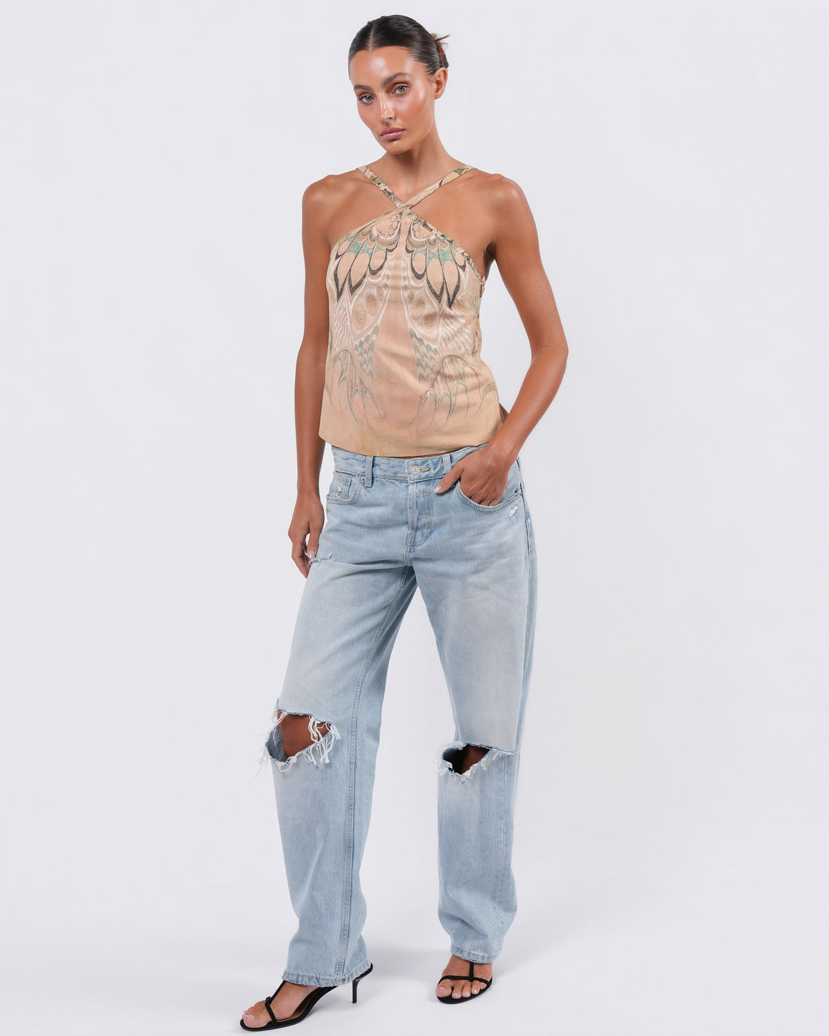 SS 2004 Suede Butterfly Top