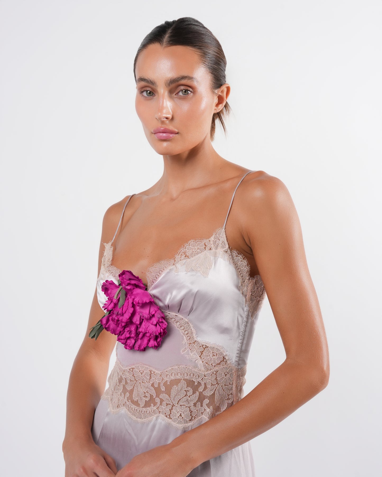 FW 2004 Silk And Lace Dress