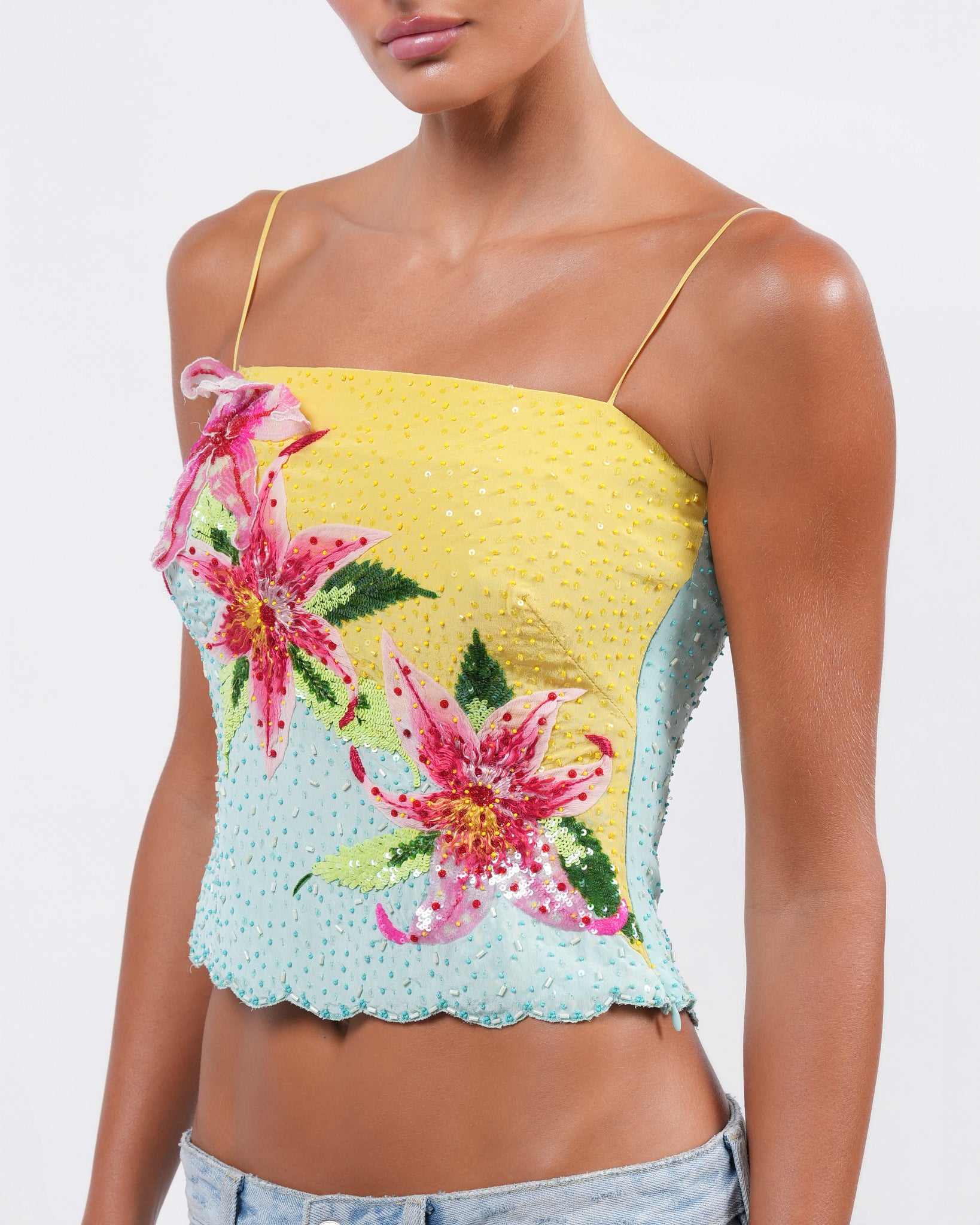 SS 2002 Beaded Tank Top – Justin Reed