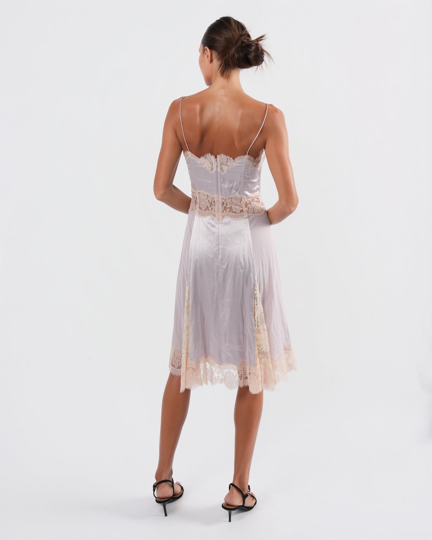 FW 2004 Silk And Lace Dress