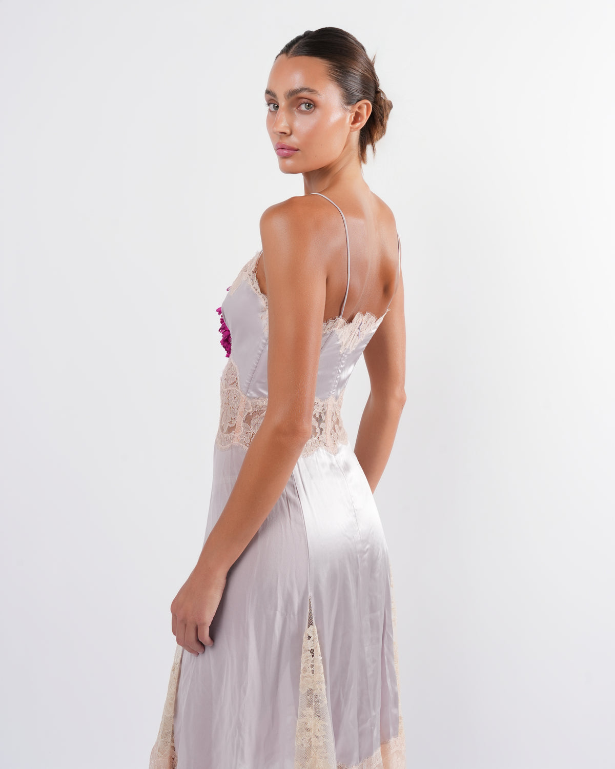 FW 2004 Silk And Lace Dress