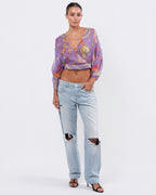 SS 2004 Butterfly Print Runway Top
