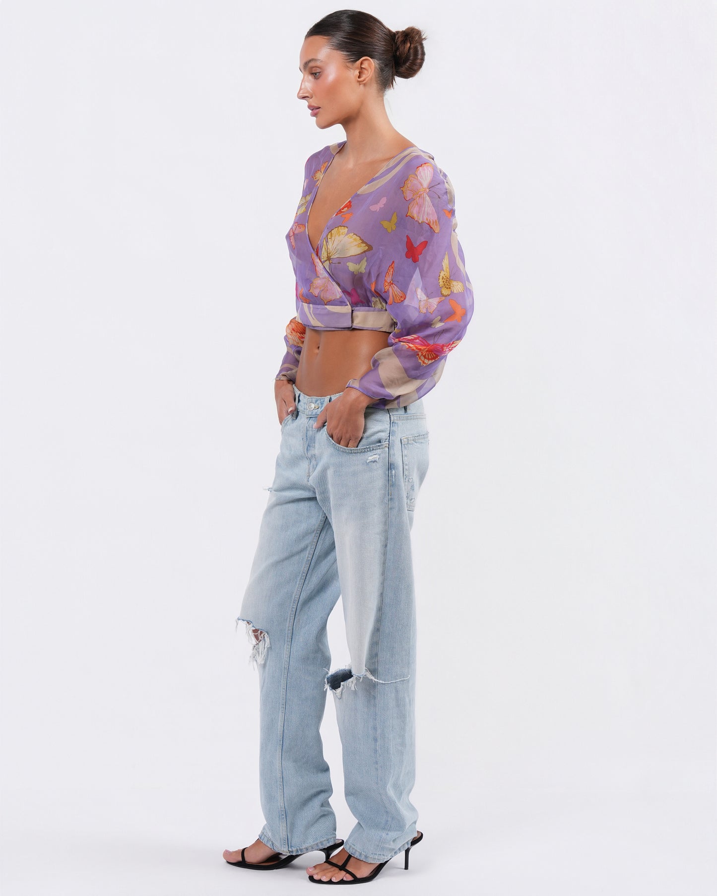 SS 2004 Butterfly Print Runway Top
