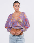 SS 2004 Butterfly Print Runway Top