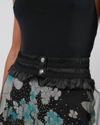 FW 2001 Tulle and Silk Layered Skirt