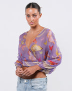 SS 2004 Butterfly Print Runway Top