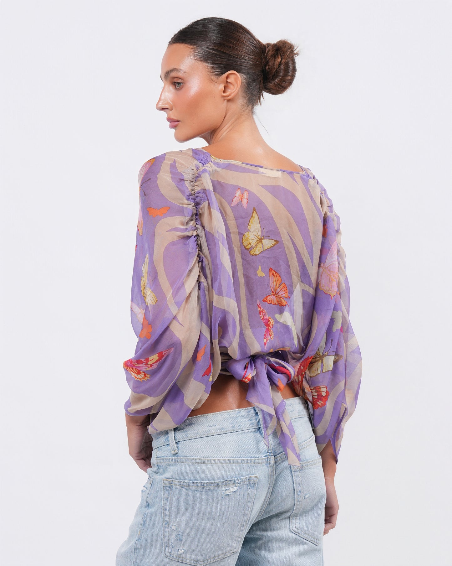 SS 2004 Butterfly Print Runway Top