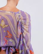 SS 2004 Butterfly Print Runway Top
