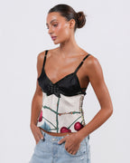 Cherry Print Silk Top