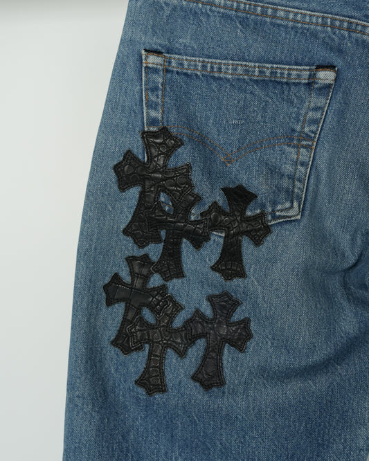 Levi's Alligator Cross Patch 501 Jeans