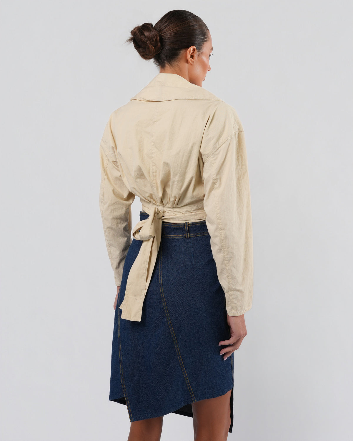 SS 2000 Asymmetrical Denim Skirt
