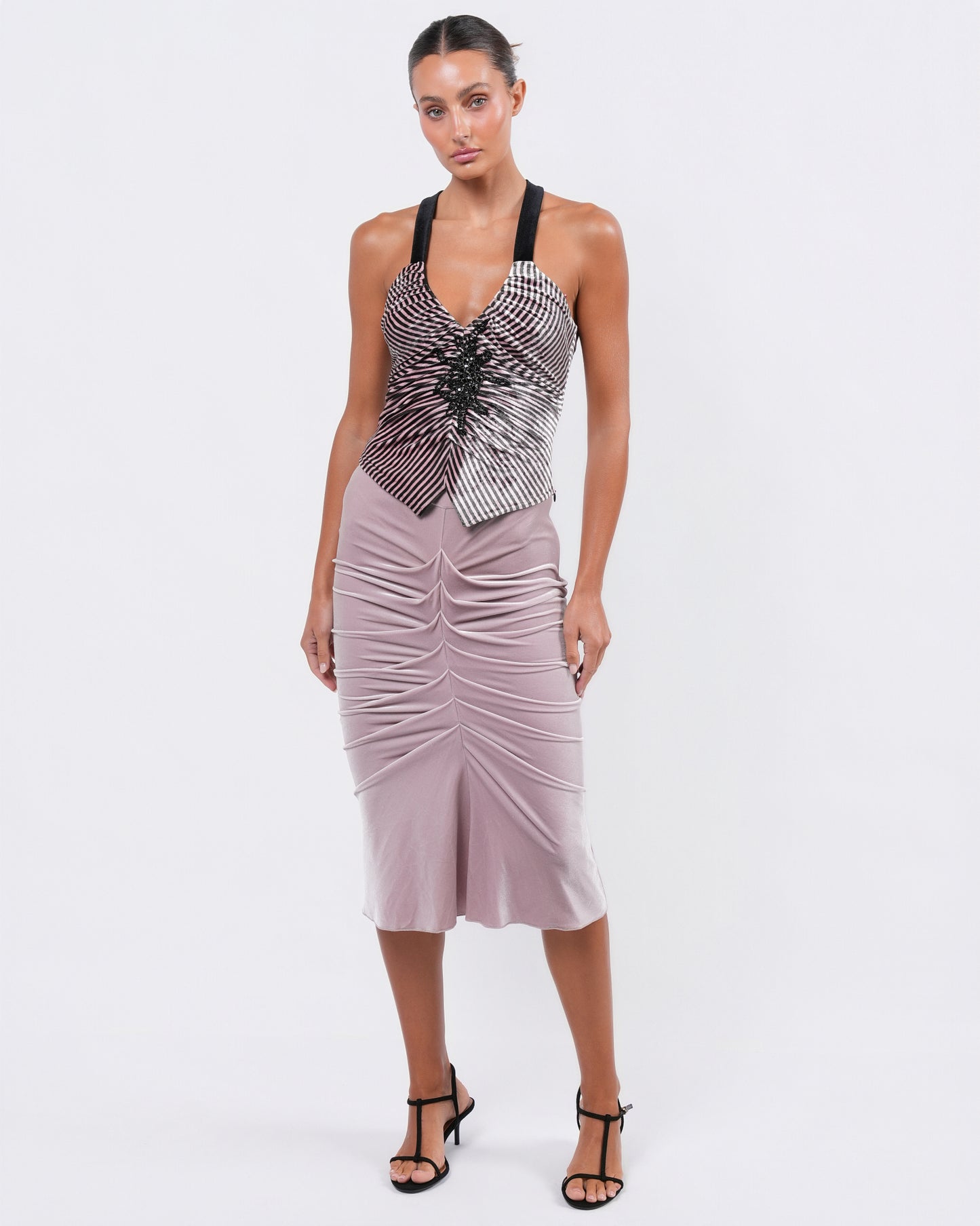 Embellished Velvet Set