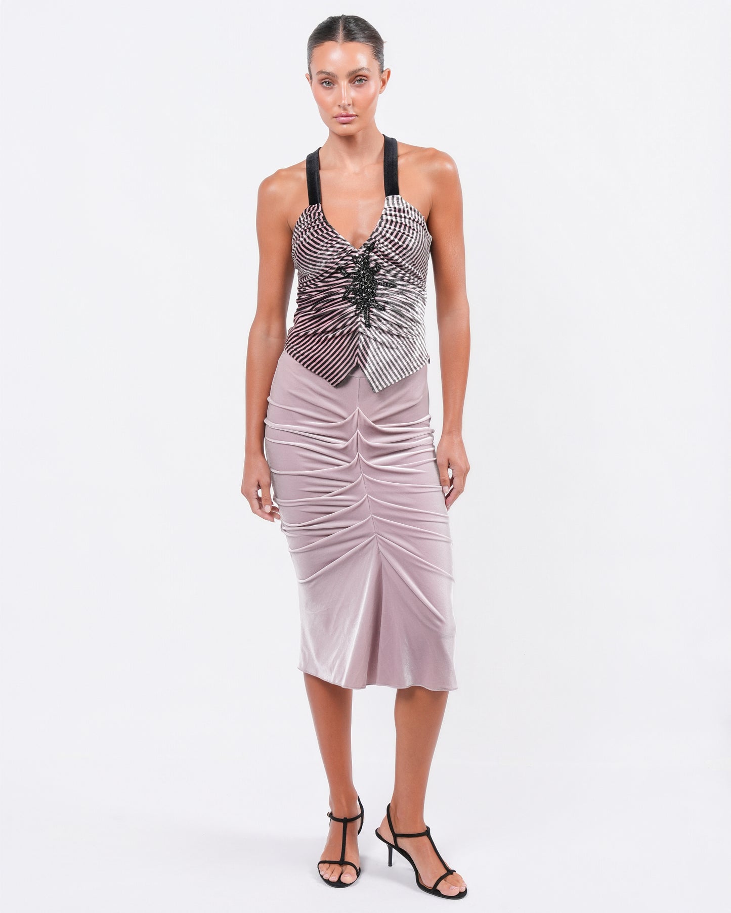 Embellished Velvet Set